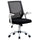 Sedia Operativa da Ufficio 62,5x55x94-104 cm in Tessuto Nero