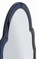 Specchio da Muro Tangeri Blu 47x1x80 cm in MDF e Vetro e Specchio Blu      