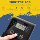 Bici Ellittica Magnetica 8 Livelli con Display LCD Nera