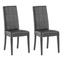 Set 2 Sedie 47x47x101 cm Lory ecopelle grigio