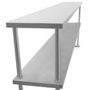 Ripiano per Tavolo da Cucina Ristorante Pizzeria 180x75x30 cm con Mensola in Acciaio