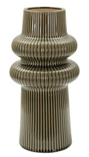 Vaso Harmony Ø18x36 cm in Ceramica Verde      