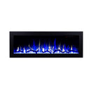 Camino Elettrico da Pavimento 45,4x152,4x18,5 cm Effetto Fiamma 1500W Racy 60 Nero