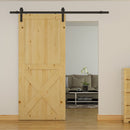 Binario per Porte Scorrevoli con Kit di Accessori in Acciaio al Carbonio 200x4x0.6 cm 