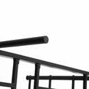 Struttura Letto Matrimoniale 160x200 cm in Acciaio con Doghe Integrate Nero