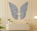 Pannello Ali Beauty Coppia Silver 37,5x3x100 cm in Ferro Argento      