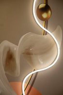 Stampa con LED su Tela Abstract 80x4x120 cm in Tela e Plastica e MDF Multicolor      