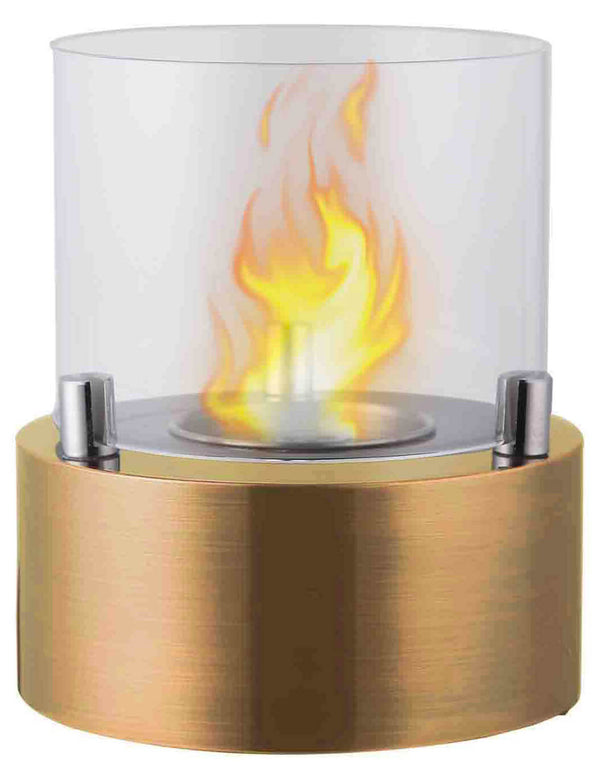 Camino a Bioetanolo da Tavolo Ø13x15,8cm Vannini Giotto Candle Oro prezzo