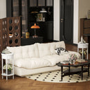 Set 2 Comodini con Cassetto Rotondi Ø35,5 x 71 cm in Legno Bianco 