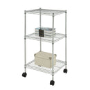 Carrello da Cucina in Acciao con Rotelle 3 Ripiani 45x45x91cm Fumer Iron Tower