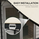 Telo di Ricambio per Pergola da Giardino 2.5x3 m con 8 Fori di Drenaggio 297x243 cm in Poliestere Beige