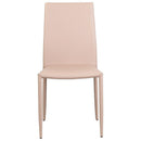 Set 6 Sedie 90x46x44 cm in Similpelle da Interno Tortora