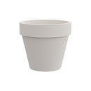 Vaso Rotondo Design Classico Indoor e Outdoor Tera Standard One Chalk Ø99 cm in Plastica Bianco Gesso 