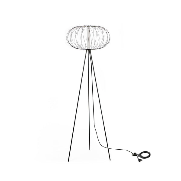 prezzo Lampada da Terra a LED 50x50xH150 cm in Acciaio e Metallo Mizar Nero