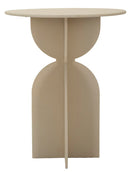 Tavolinetto Dune Ø45x58 cm in Ferro Crema      