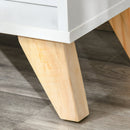 Mobile Multiuso 2 Ante 3 Ripiani 60x30x78 cm in Legno Bianco