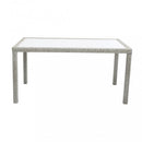 Tavolo Azore 150x90 cm in Wicker Grigio