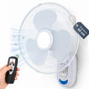 Ventilatore da Parete Ø40 cm con Telecomando Installazione Muro Silenzioso Bianco      