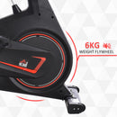 Cyclette Magnetica con Display LCD in Acciaio e ABS Nera