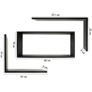 Mensole Decorative 3 pz Rettangolare da Parete Portaoggetti in Legno Nero