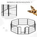 Recinto per Cani Gatti Cuccioli Roditori 8pz 80x60 cm 