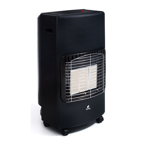 Stufa a Gas GPL Infrarossi 4200W 3 Mattoni Nera sconto