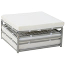 Pouf Letto Trasformabile con Materasso Pouff Puff Brandina Pieghevole 69x69x37 cm 