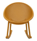 Sedia a Dondolo Ibiza Senape 66x88x80 cm in Polipropilene Senape      
