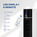 Raffrescatore Ventilatore Evaporativo 3 Litri 60W con Telecomando Bianco