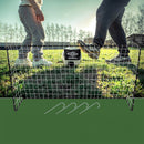 Porta da Calcio 182x122x61 cm Allenamento Football con Picchetti in Metallo Nero