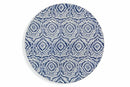 Set 6 Sottopiatti Ø33x2 cm in Plastica Villa d'Este Home Tivoli Etnico Blu