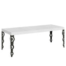 Tavolo Allungabile 160/264x90x77 cm Karamay Premium Bianco Frassino