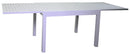 Tavolo da Giardino Allungabile 90/180x90x73 cm in Alluminio Sullivan Bianco