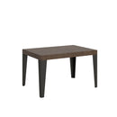 Tavolo Allungabile 120/380x90 cm Flame Noce Gambe Antracite      