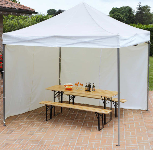 online Gazebo Pieghevole da Giardino in Alluminio 3X3m Vorghini Flexible Bianco