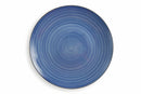 Set 6 Piatti Frutta Ø20x2,5 cm in Gres Villa d'Este Home Tivoli New Baita Blu