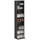 Libreria Porta CD e DVD 33x24x140 cm con 6 Ripiani Regolabili Nero
