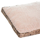 Letto Cuscino Morbido per Cani e Gatti Lavabile in Poliestere Marrone 115x78x13 cm 