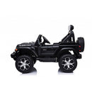 Macchina Elettrica per Bambini Fuoristrada Jeep Wrangler Rubicon 12V con Telecomando Nero