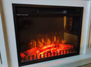 Camino Elettrico da Incasso 47,5x66x18 cm Effetto Fiamma 1500W Vienna 26 Nero