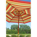 Ombrellone da Giardino in Legno Ø2,70m Vorghini Happy Multicolor