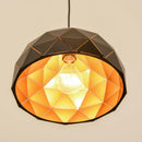 Lampadario a Soffitto Vintage a Sospensione E27 Ø30x146 cm  Nero