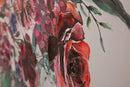 Stampa Dipinta Lady Flower 2 80x2,8x120 cm in Legno e Tessuto
