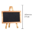 Set 2 Lavagnette da Tavolo in Legno Altezza 27 cm