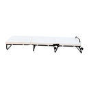 Brandina Pieghevole con Materasso per Ospiti Bianco e nero 75x65x37-48 cm 
