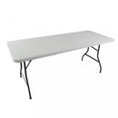 Tavolo Catering 180x75x74 h cm in Acciaio Bianco