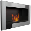 Camino a Bioetanolo da Parete 64,8x37,4 cm Flig Washington Cube Con Vetro