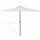 Ombrellone Mezzaluna a Parete da Giardino Parasole a Muro 270 cm in Poliestere Beige