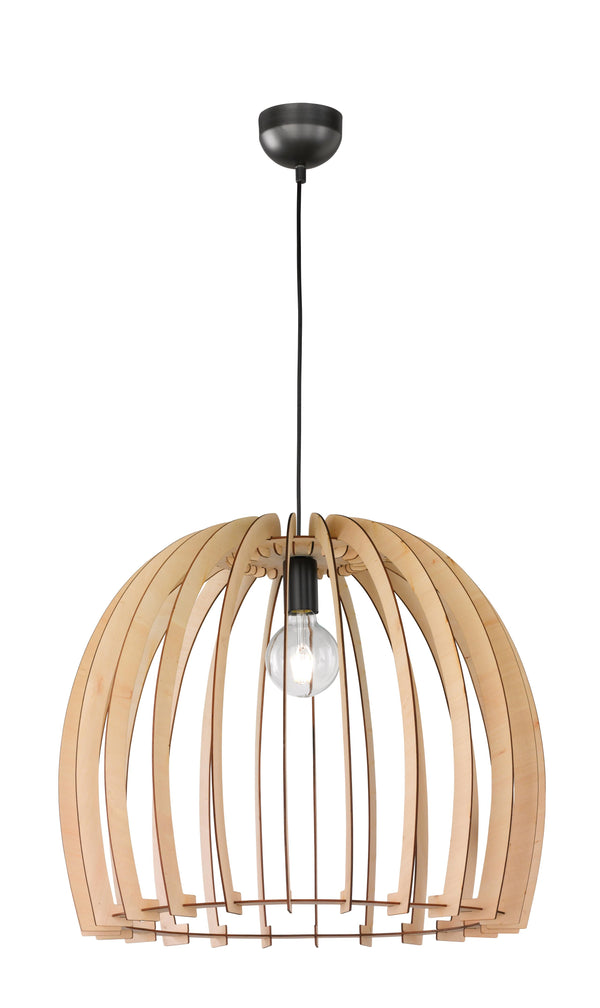 Lampada a Sospensione da Interno E27 in Legno naturale Colore di Legno prezzo