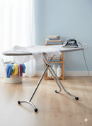 Asse da Stiro Salvaspazio Relax Plus 123x39 cm Gambe Triple Altezza Regolabile in Acciaio